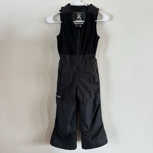 Kids Unisex Insulated Ski Bib Snowpants Kamik 5 Black Fleece Pockets